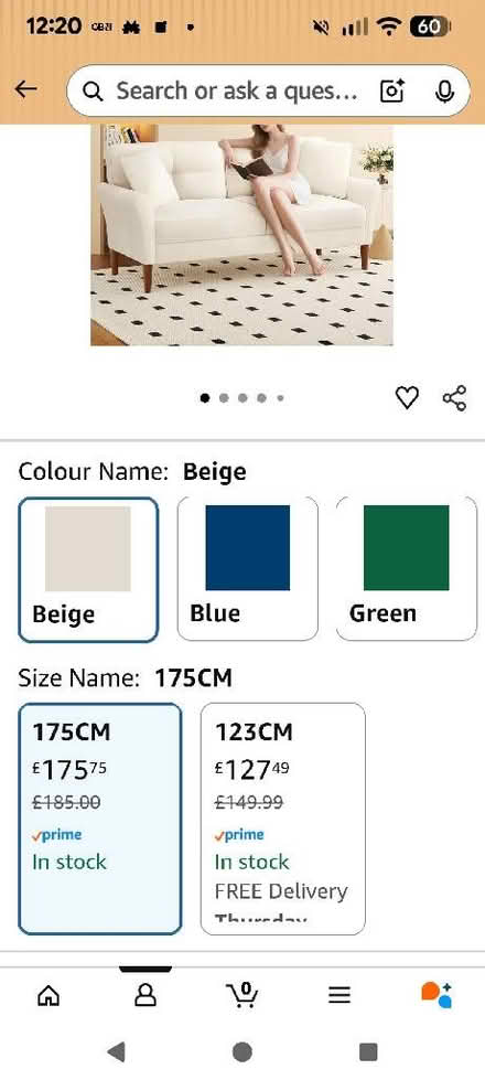 Photo of free Cream sofa (Newchurch BB4) #3