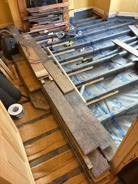 Photo of free 3.6 x 3.6m of denailed Victorian floorboards (Walton Manor OX2) #1