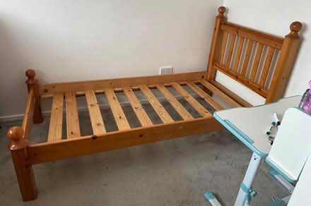 Photo of free Sturdy pine single bed frame (Oxford OX4) #2