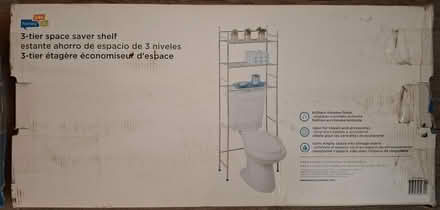 Photo of free Chrome bathroom shelf (no screws) (Near Rowland St and S 1st Ave) #2