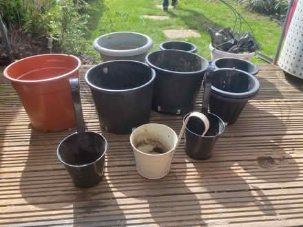 Photo of free Plastic garden pots bundle (Hampton TW12) #4