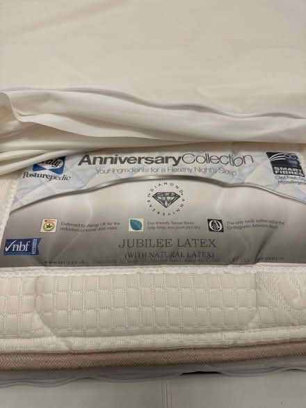 Photo of free Small Double Bed frame and Sealy Posturepedic mattress (Cambrian Gate TW10) #4