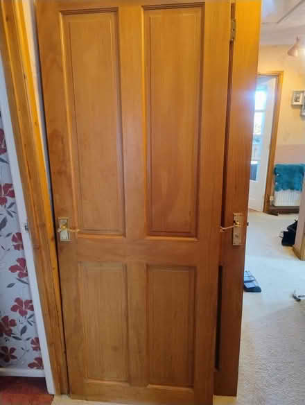 Photo of free Solid wood doors and brass handles (Milborne Port) #1