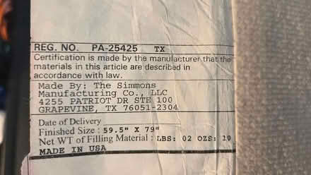 Photo of free Queen box spring (Montgomery Village) #2