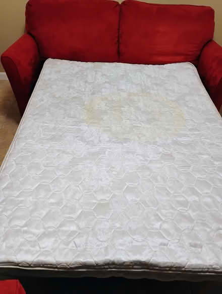 Photo of free Red queen size sleeper sofa (Near Oslo Middle School) #2