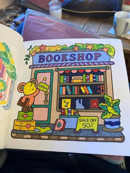 Photo of free Coloured paper, colouring book,pins (Waddon) #3