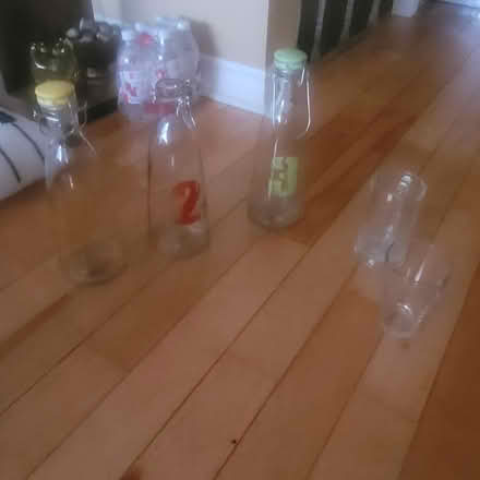 Photo of free 3 bottles, 2 glasses (131 Wesley Avenue) #1