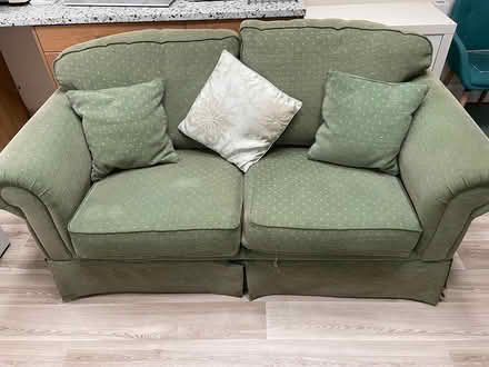 Photo of free Sage green sofa (Shotton, CH5) #1