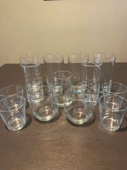 Photo of free Assorted drinking glasses (Somerset, NJ, off DeMott Lane) #1