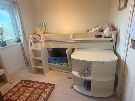 Photo of free Mid sleeper bed+ desk (N20) #1