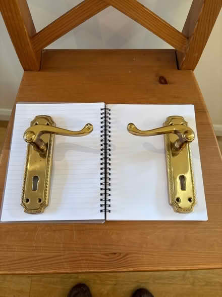 Photo of free brass door handles (Thames Ditton KT7) #1