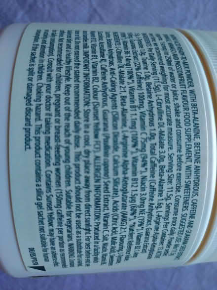 Photo of free MyProtein Pre-Workout Supplement (Bowerham LA1) #2