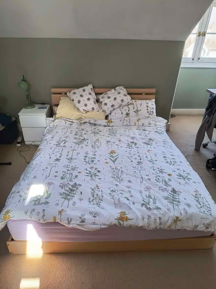 Photo of free King size bed frame and mattress (Woodlands TW7) #2