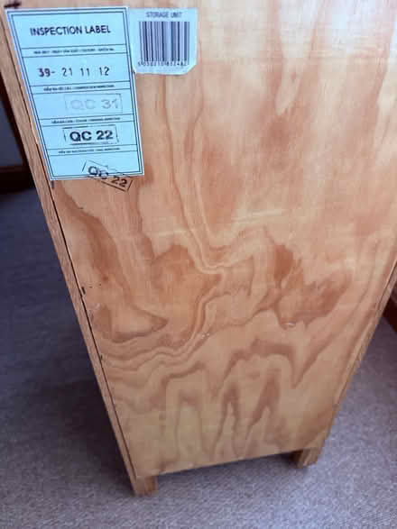 Photo of free Small wooden cupboard (Holbrook DE56) #3