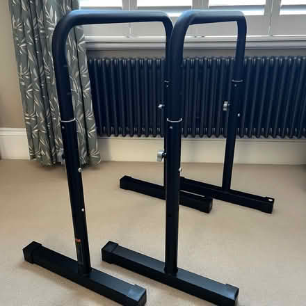 Photo of free Pair of freestanding exercise bars (KT6 Surbiton) #1