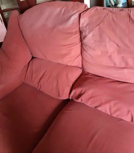 Photo of free Vintage Red / terracotta sofa (Congleton CW12) #3