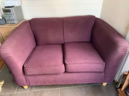 Photo of free small purple sofa (Lisburn BT27) #2