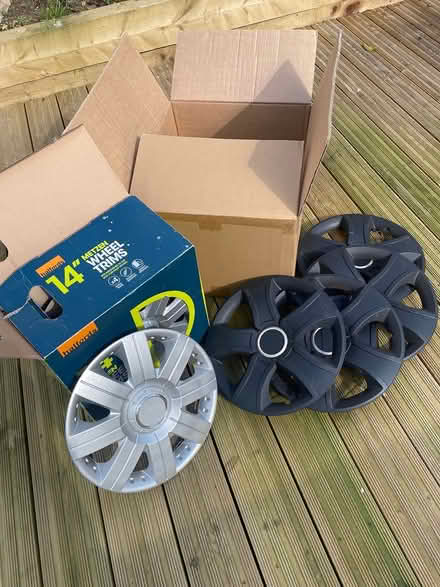 Photo of free Two Sets of 14” Hub Cap Wheel Trims (Barming) #1