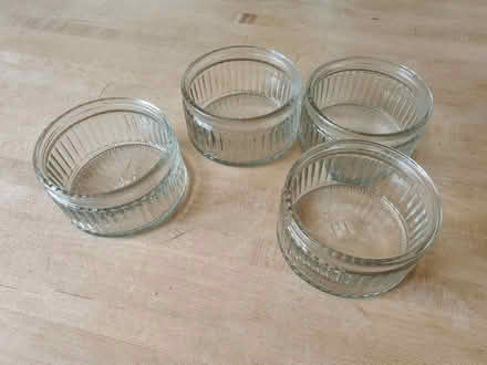 Photo of free 4x Glass desert pots (Cubbington CV32) #1