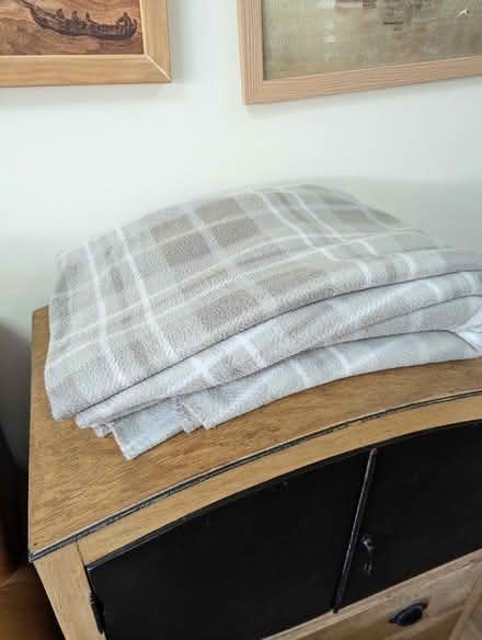 Photo of free 2 Grey Tartan throws (Grangeway area NN10) #1