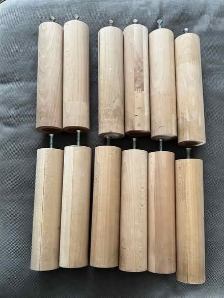 Photo of free 2x long single wooden bed frames 90x200cm (Tooting SW17) #1