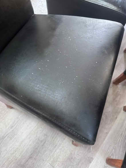Photo of free 8 brown leather dining chairs (Anerley SE20) #3