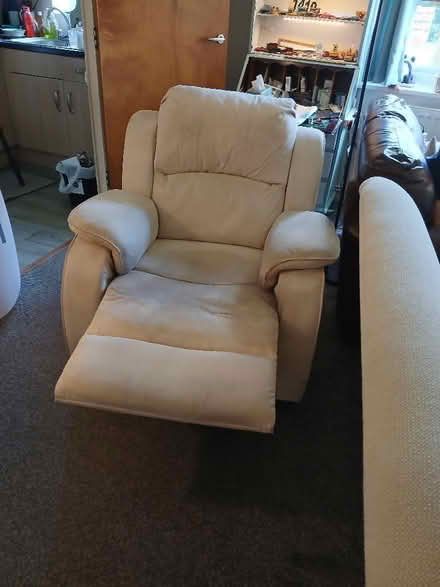 Photo of free Suede manual reclining chair (FairOak Close PR2) #3
