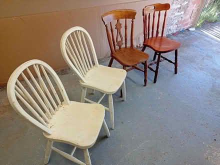 Photo of free 4 Assorted country-style chairs (YO25 9RT (Fridaythorpe)) #1