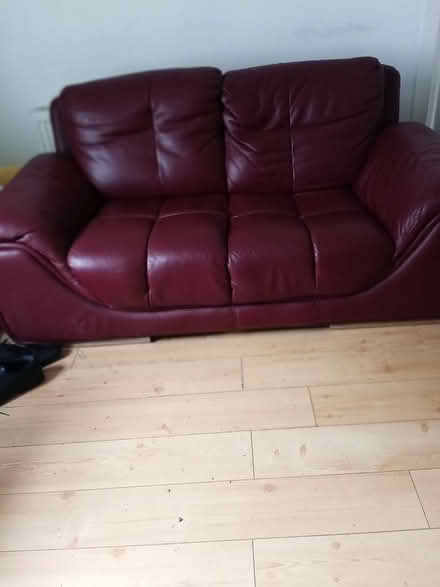 Photo of free two seater leather sofa (Dublin 3) #2