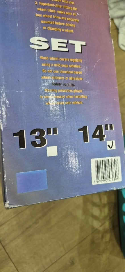 Photo of free 14" wheel trim set (ME15 Westmorland Road) #3