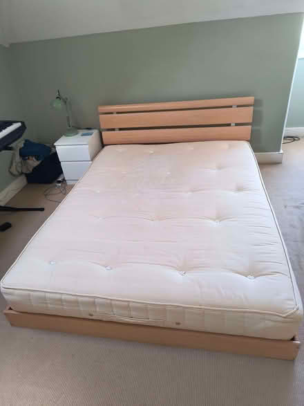 Photo of free King size bed frame and mattress (Woodlands TW7) #1