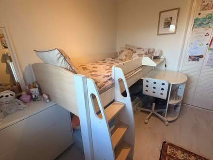 Photo of free Mid sleeper bed+ desk (N20) #2