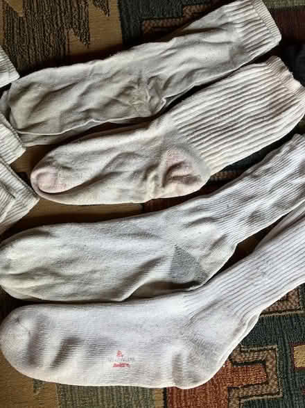 Photo of free socks white & dark, M size approx (south sunnyvale) #2
