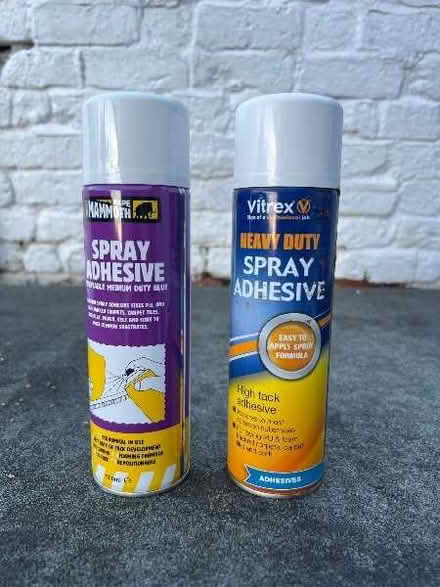 Photo of free Spray adhesive (both used) (Chester, Garden Quarter CH1) #1