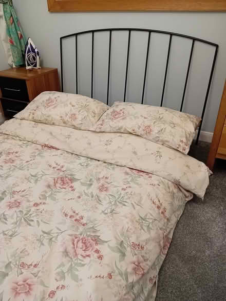 Photo of free Double bed frame with head rest (Kingston Vale SW15) #1