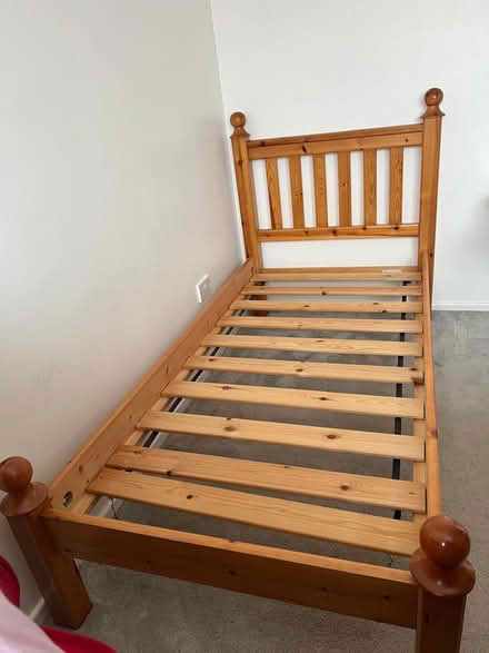 Photo of free Sturdy pine single bed frame (Oxford OX4) #1