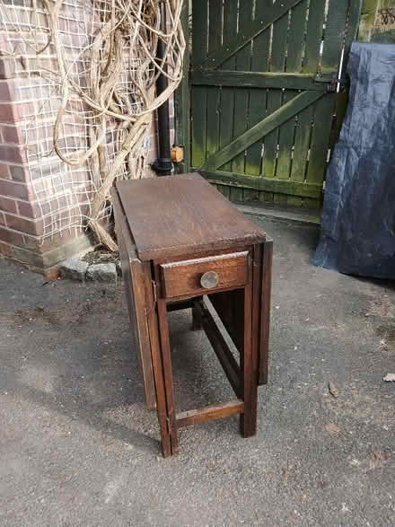 Photo of free Small wooden gate-leg folding table (Rowlands Gill NE39) #1