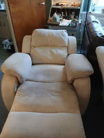 Photo of free Suede manual reclining chair (FairOak Close PR2) #4