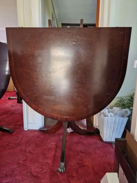 Photo of free Reproduction claw foot oval dining table, 4 chairs and 2 car (Knockholt Pound TN14) #3