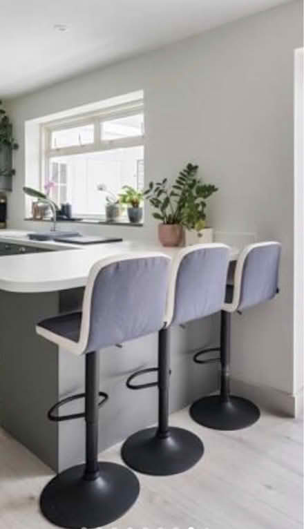 Photo of free Grey bar stools (KT9 Chessington) #1