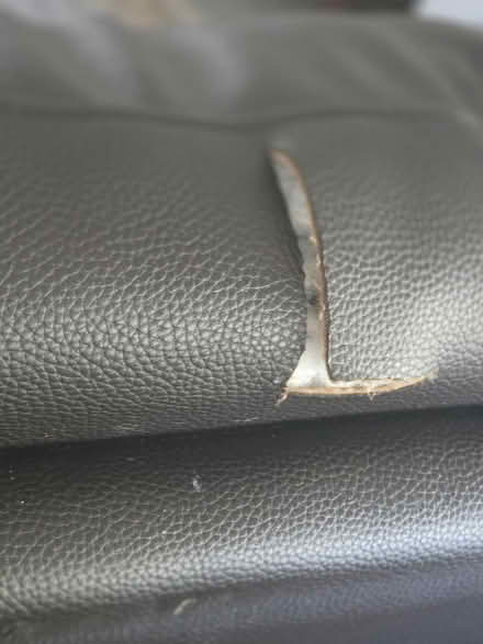 Photo of free Faux leather dark brown sofa (Cheadle SK8) #2