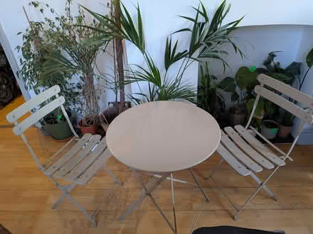Photo of free Patio table and two chairs (North Road, N7) #3
