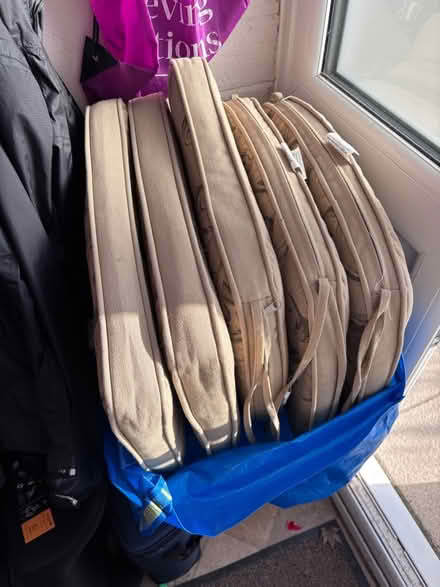 Photo of free 5 outdoor chair cushions (Southdown) #2