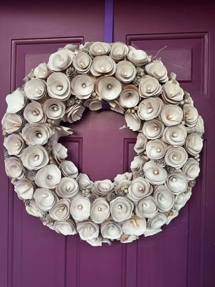Photo of free Wreath - Wooden Roses (Lafayette) #1
