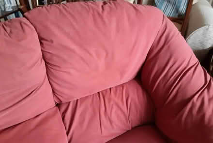 Photo of free Vintage Red / terracotta sofa (Congleton CW12) #2