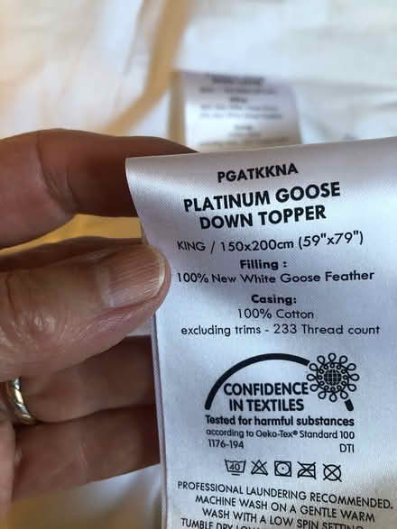 Photo of free White Co. 5 foot mattress topper (Wimbledon Common SW19) #1