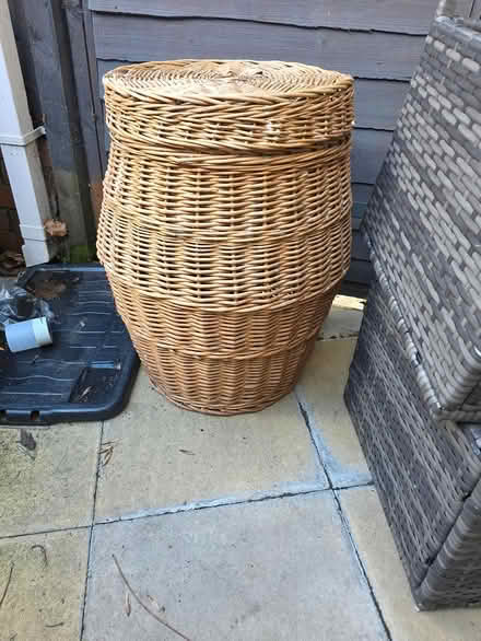 Photo of free Wicker wash basket (Woodseats Sheffield) #1