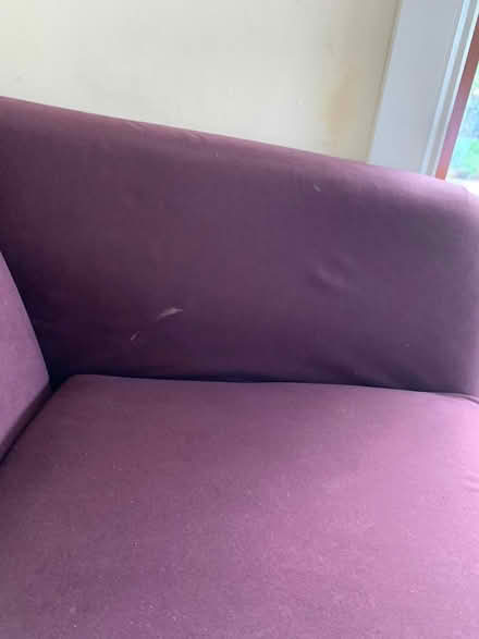 Photo of free small purple sofa (Lisburn BT27) #4