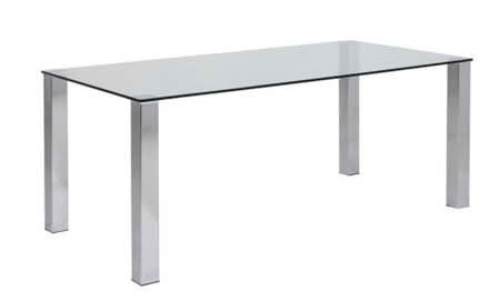 Photo of free Glass 8 seat dining table (KT5 8AT) #2