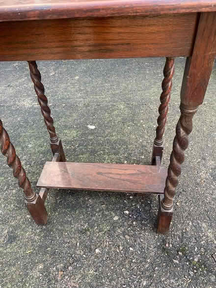 Photo of free Barley twist leg side/hall table (Ilkeston DE7) #3